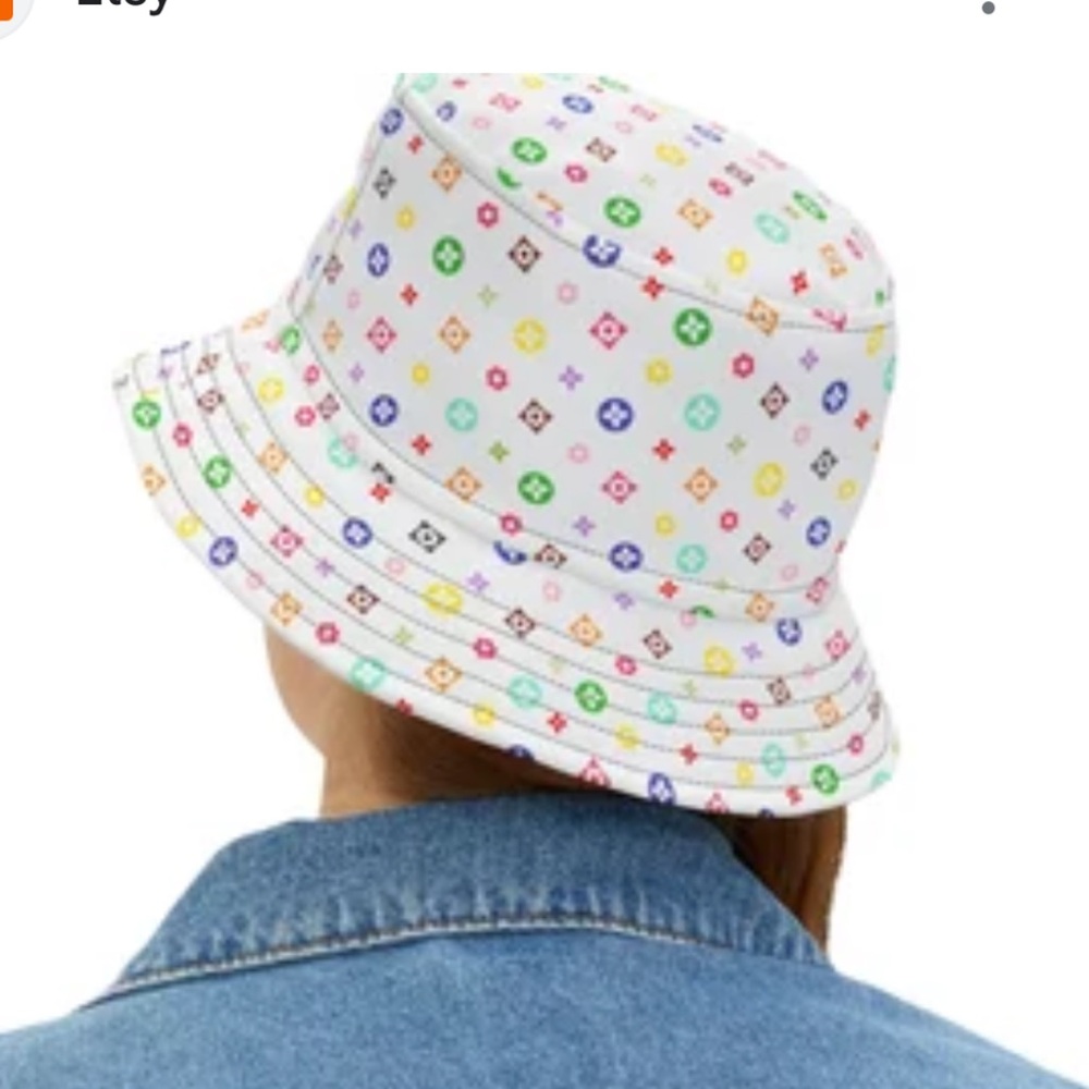 Colorful Patterned Bucket Hat - Picture 3 of 3